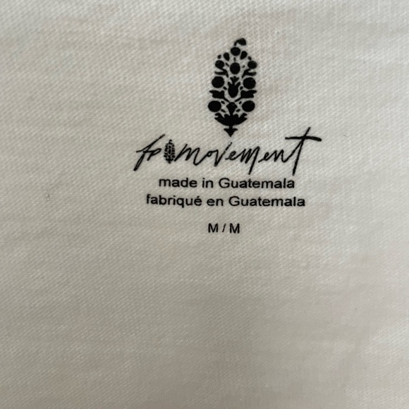 FP Movement by Free People withe crop shirt with hoodie Size Medium - Picture 2 of 3